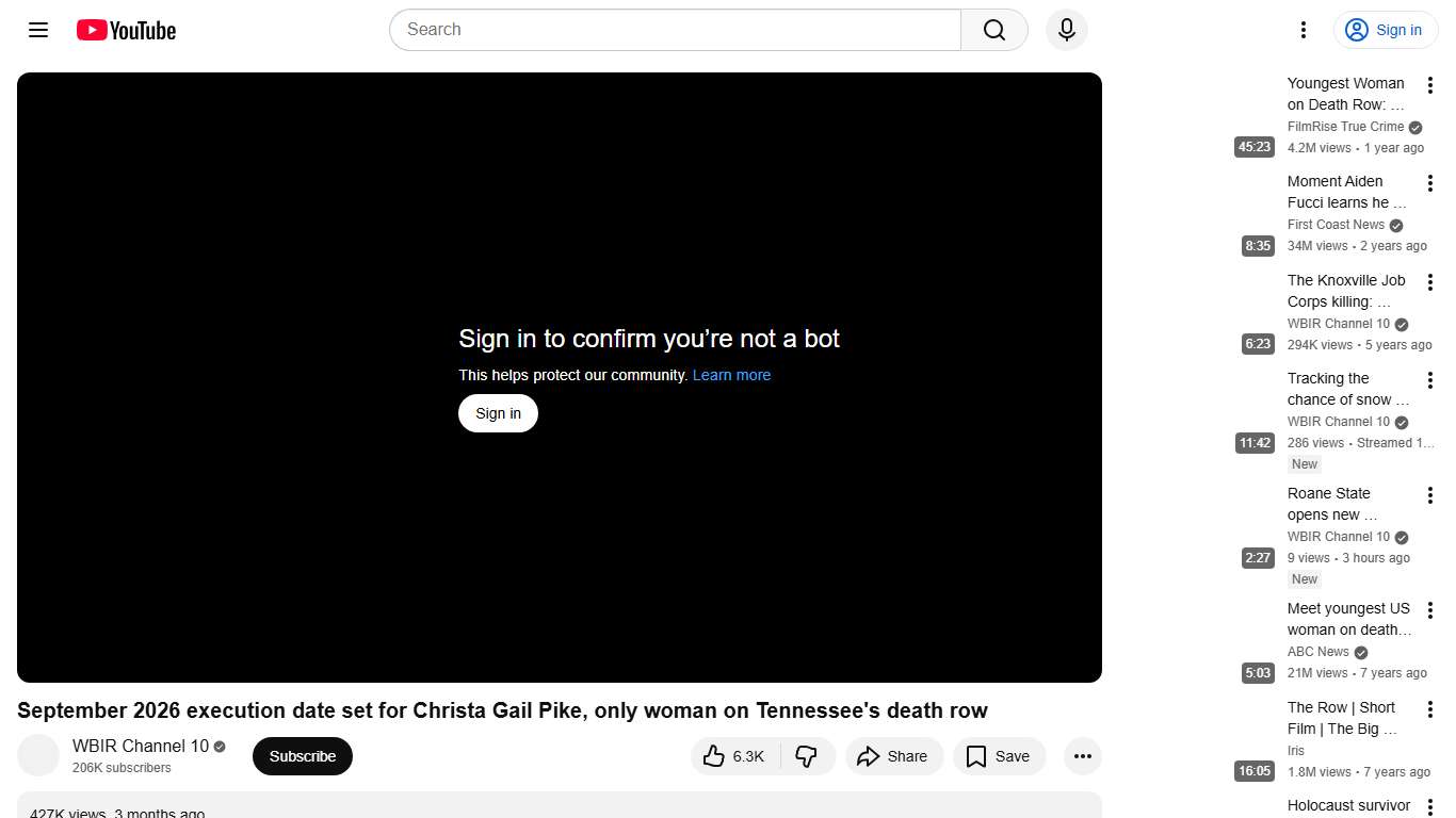 September 2026 execution date set for Christa Gail Pike, only woman on Tennessee's death row - YouTube